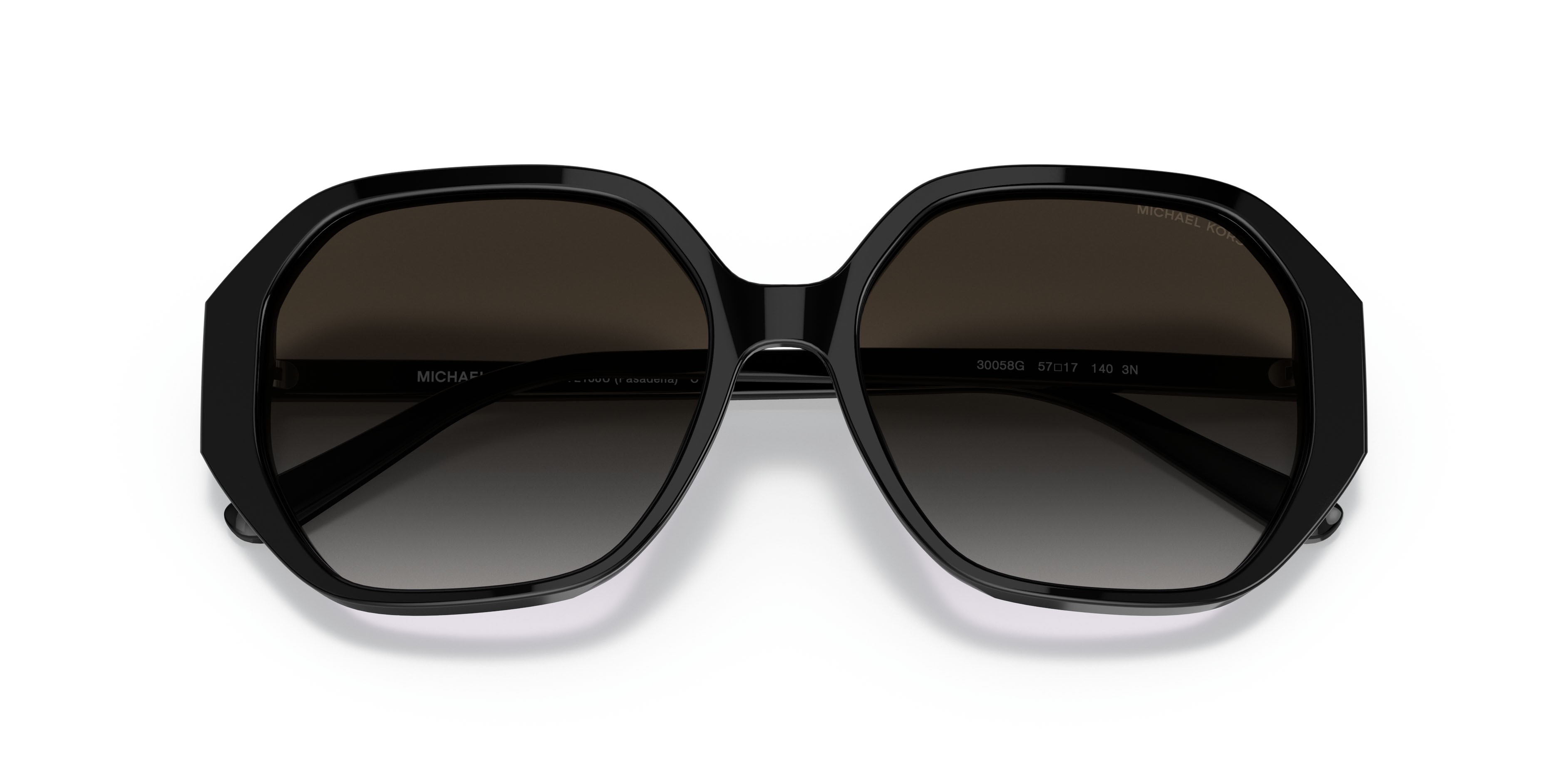 Sonnenbrillen Michael Kors Pasadena MK 2138U (30058G) farbe nero form unregelmäßig gläser grigio scuro sfumato
