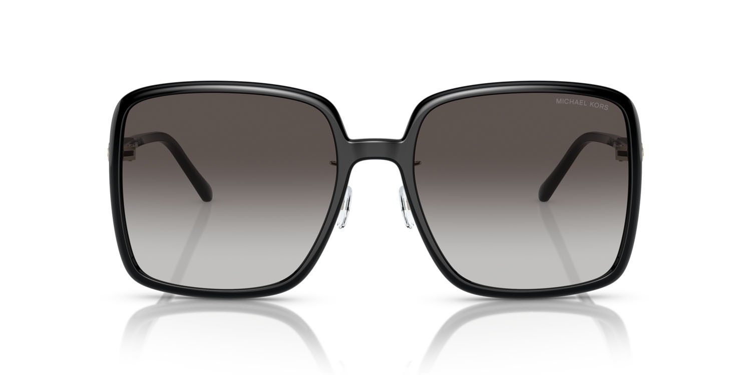 Sonnenbrillen Michael Kors Osaka MK 2189D (30058G) farbe nero form quadratisch gläser grigio scuro sfumato