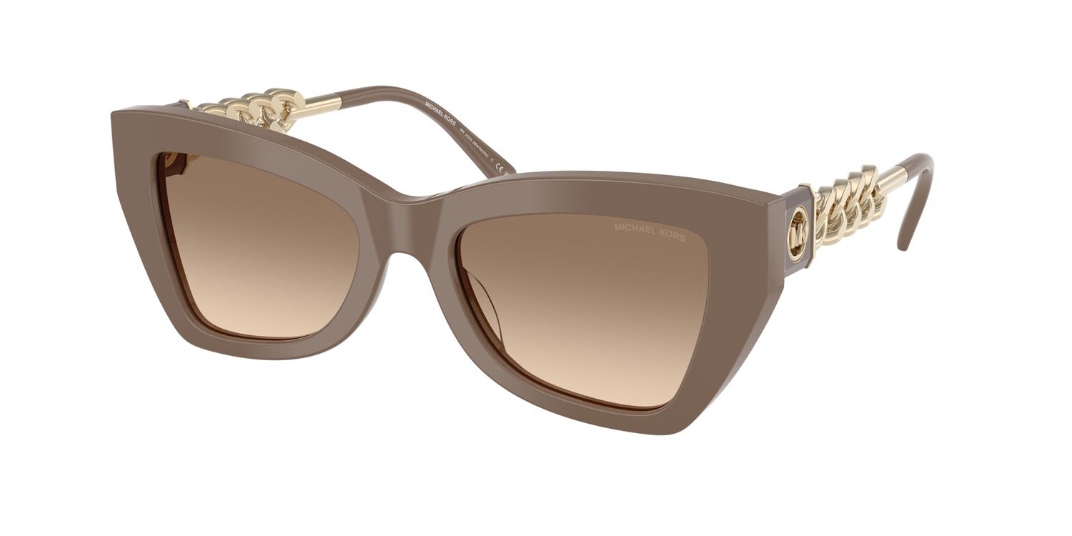 Occhiali da sole Michael Kors Montecito MK 2205 (400313) colore cenere forma cat eye lenti ash gradient
