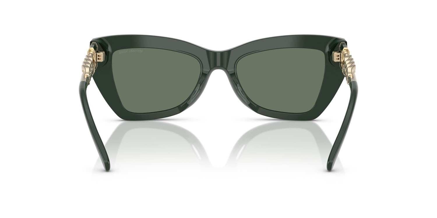 Sunglasses Michael Kors Montecito MK 2205 (40063H) color bosco solid shape cat eye lenses verde tinta unita