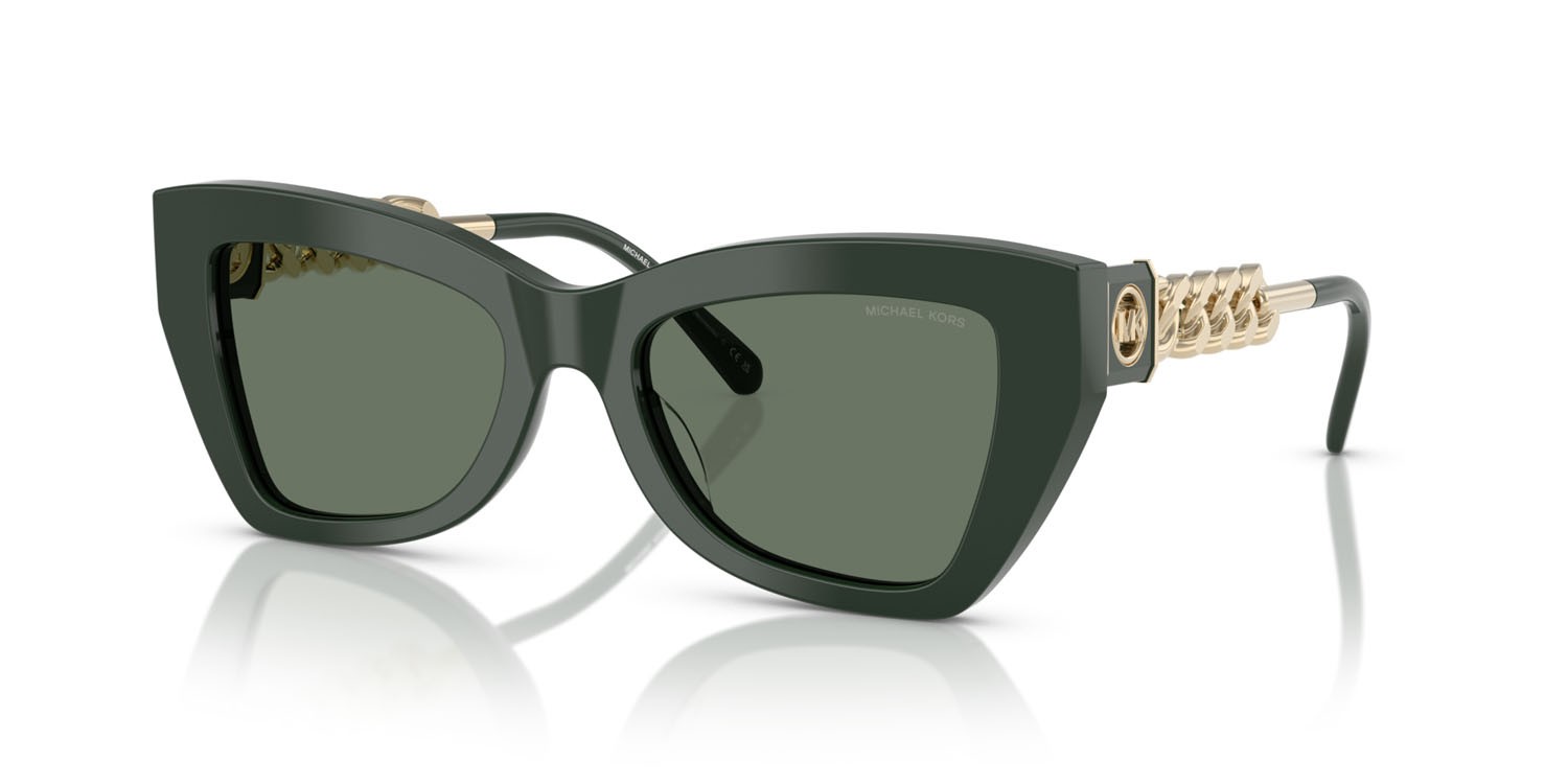Sunglasses Michael Kors Montecito MK 2205 (40063H) color bosco solid shape cat eye lenses verde tinta unita