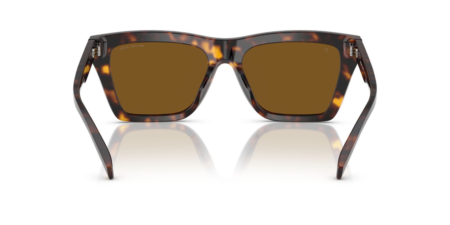Occhiali da sole Michael Kors Pebble Beach MK 2225U (300683) colore tartarugato scuro forma quadrato lenti polarizzata marrone scuro tinta unita
