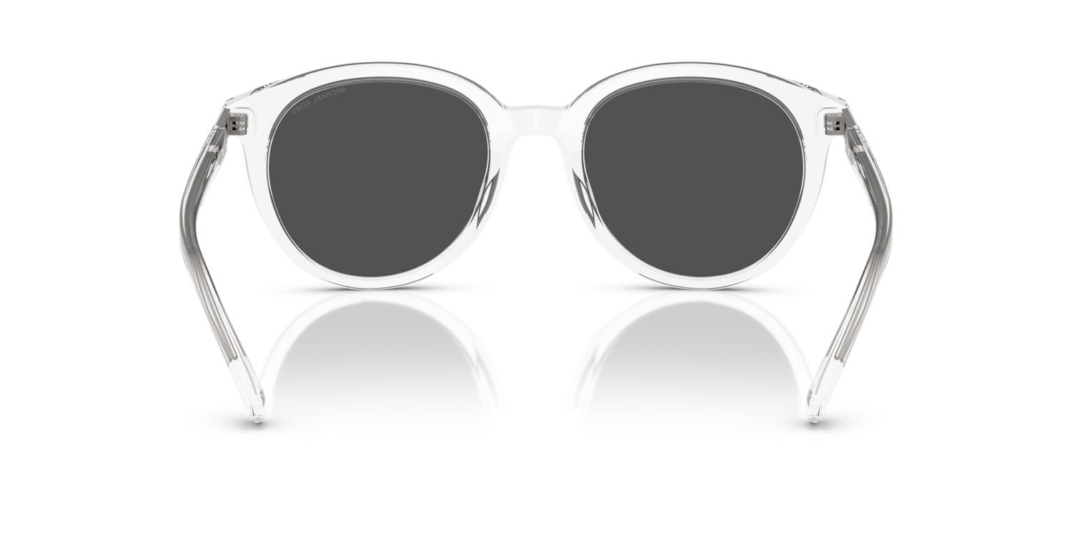 Occhiali da sole Michael Kors Big Bend MK 2227 (301587) colore trasparente forma rotondo lenti grigio scuro tinta unita