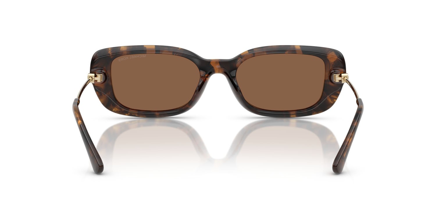 Occhiali da sole Michael Kors Capella MK 2228D (30063G) colore tartarugato scuro forma rettangolare lenti marrone scuro tinta unita
