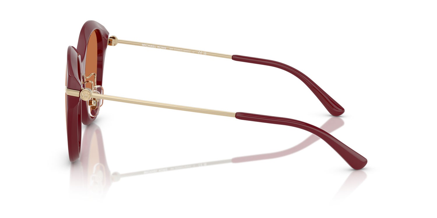 Occhiali da sole Michael Kors Tianjin MK 2229D (400473) colore rosso intenso forma rotondo lenti deep red solid