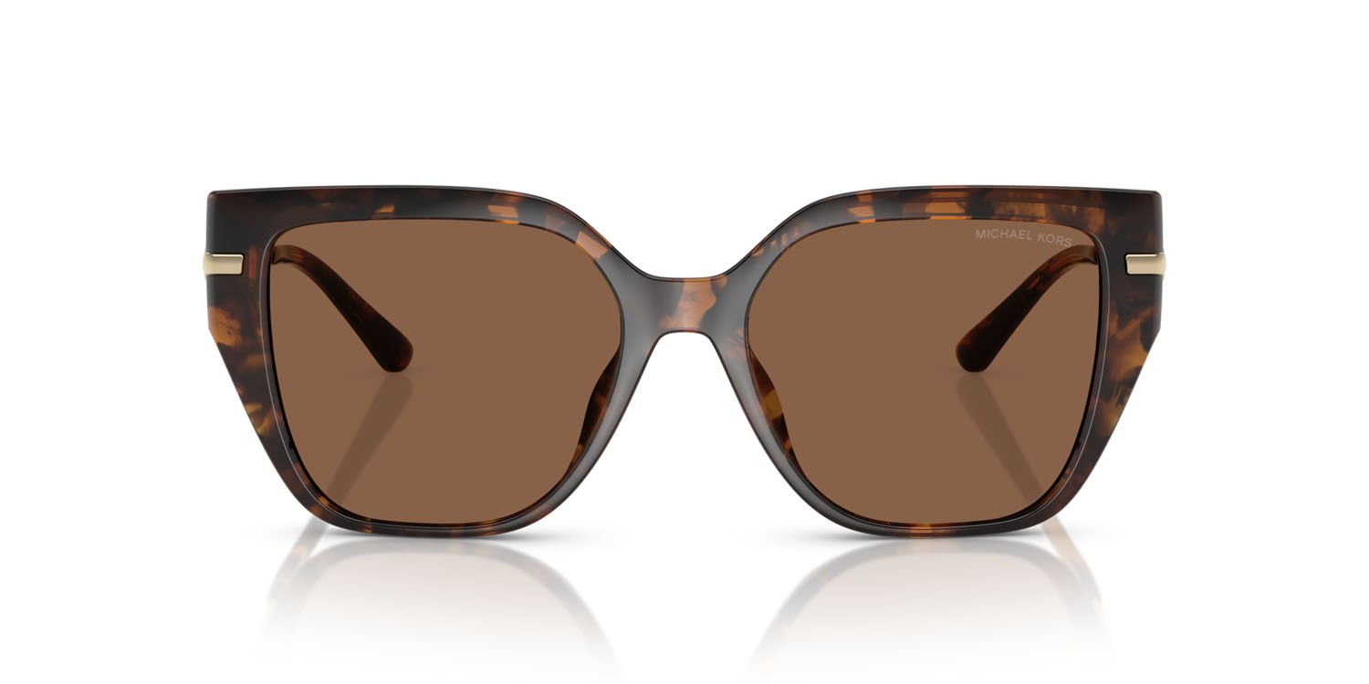 Occhiali da sole Michael Kors St. Barths MK 2231U (30063G) colore tartarugato scuro forma quadrato lenti marrone scuro tinta unita
