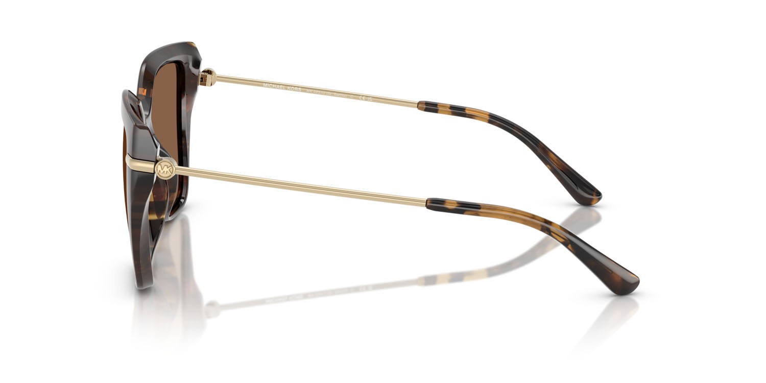 Occhiali da sole Michael Kors St. Barths MK 2231U (30063G) colore tartarugato scuro forma quadrato lenti marrone scuro tinta unita