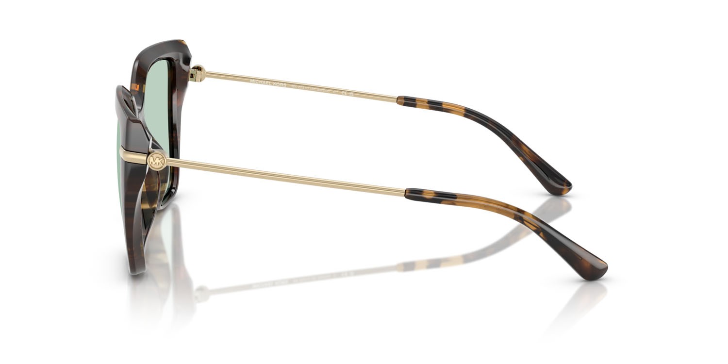 Occhiali da sole Michael Kors St. Barths MK 2231U (3006M1) colore tartarugato scuro forma quadrato lenti green solid photochromic