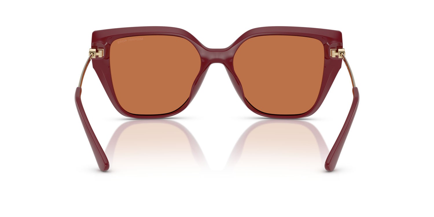 Occhiali da sole Michael Kors St. Barths MK 2231U (400473) colore rosso intenso forma quadrato lenti deep red solid