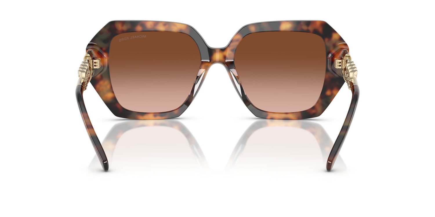 Occhiali da sole Michael Kors South Beach MK 2232U (39043B) colore jet set tortoise forma quadrato lenti marrone sfumato