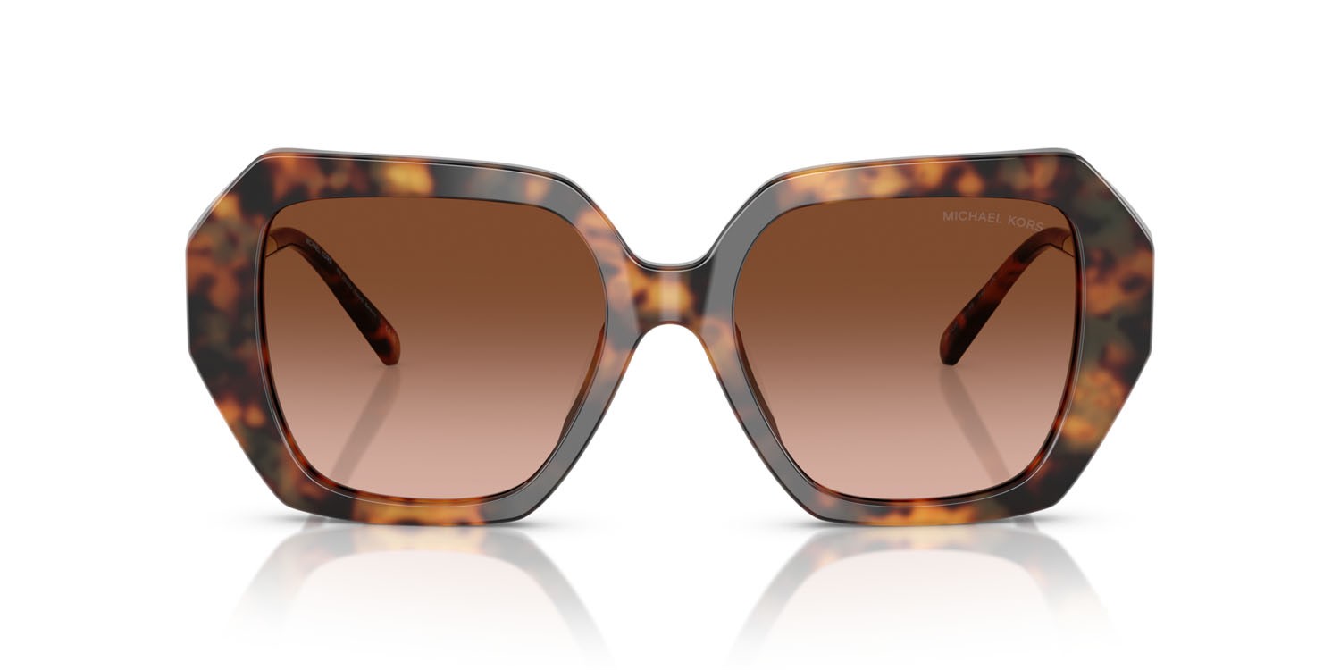 Occhiali da sole Michael Kors South Beach MK 2232U (39043B) colore jet set tortoise forma quadrato lenti marrone sfumato