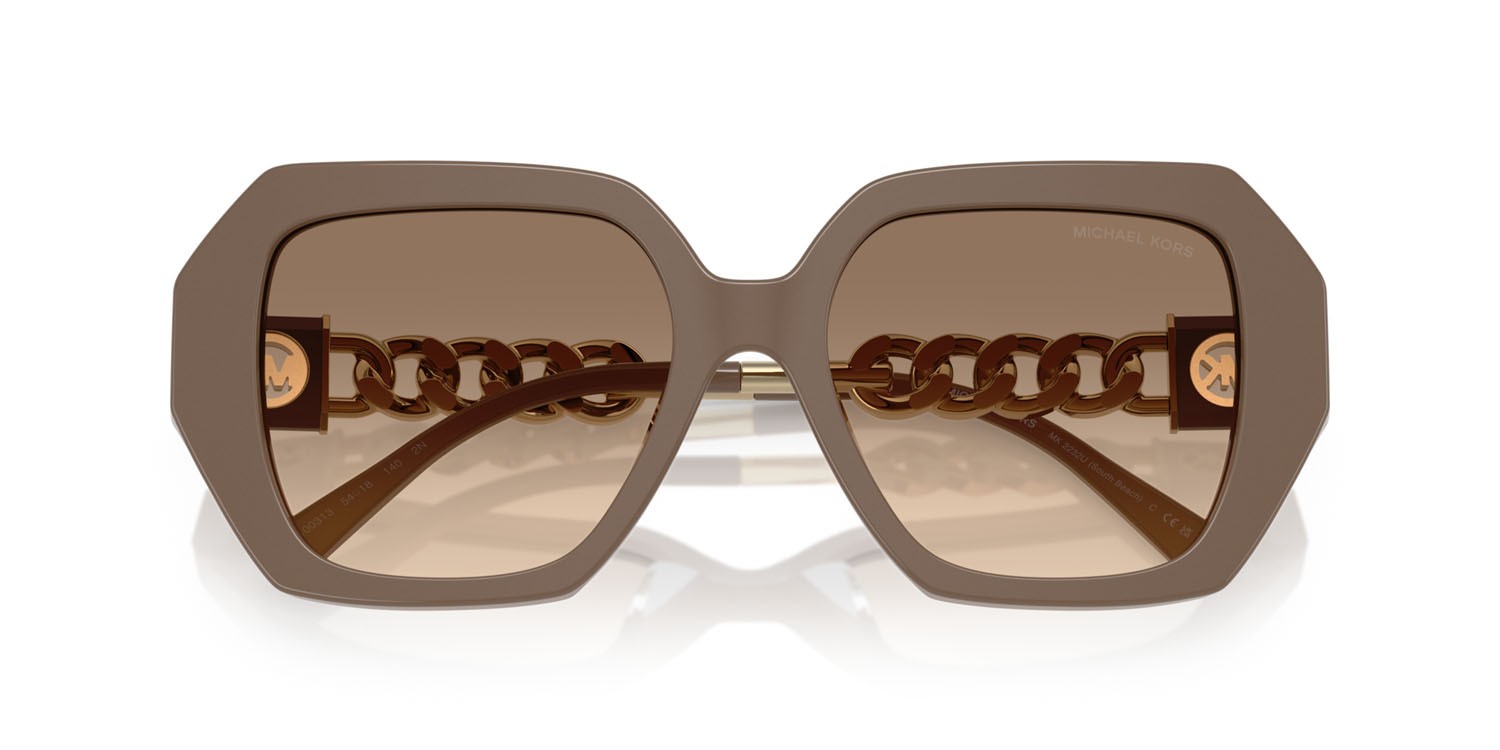 Sunglasses Michael Kors South Beach MK 2232U (400313) color cenere shape square lenses ash gradient