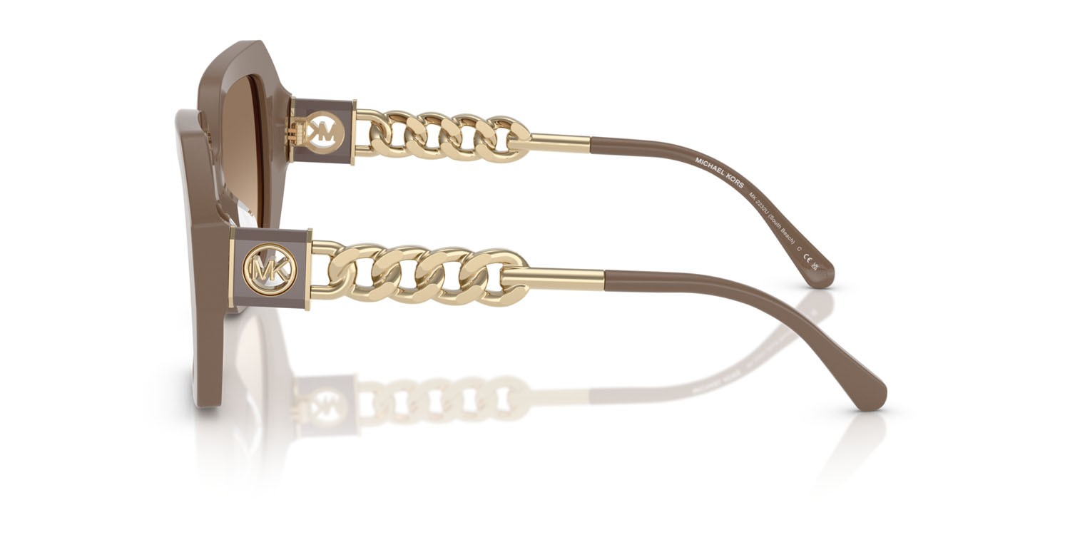 Sunglasses Michael Kors South Beach MK 2232U (400313) color cenere shape square lenses ash gradient