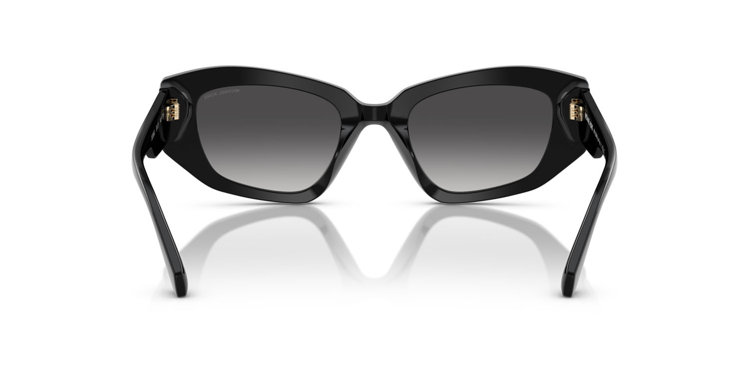 Occhiali da sole Michael Kors Le Praz MK 2234B (30058G) colore nero forma irregolare lenti grigio scuro sfumato