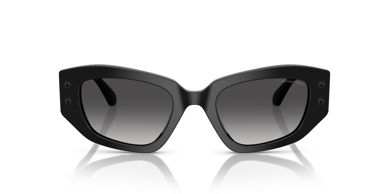 Occhiali da sole Michael Kors Le Praz MK 2234B (30058G) colore nero forma irregolare lenti grigio scuro sfumato