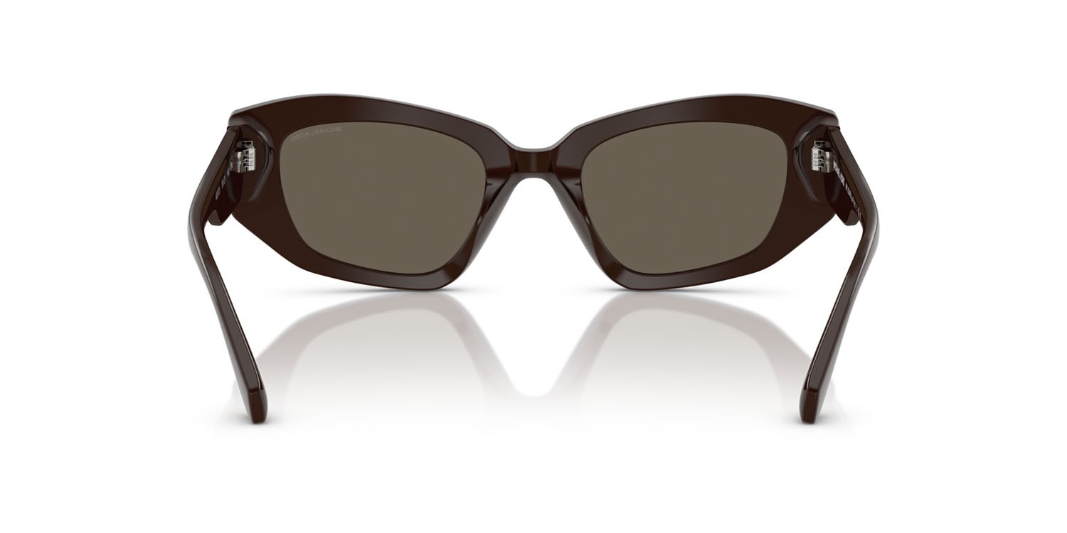 Sonnenbrillen Michael Kors Le Praz MK 2234B (4007/3) farbe cioccolato form unregelmäßig gläser chocolate solid