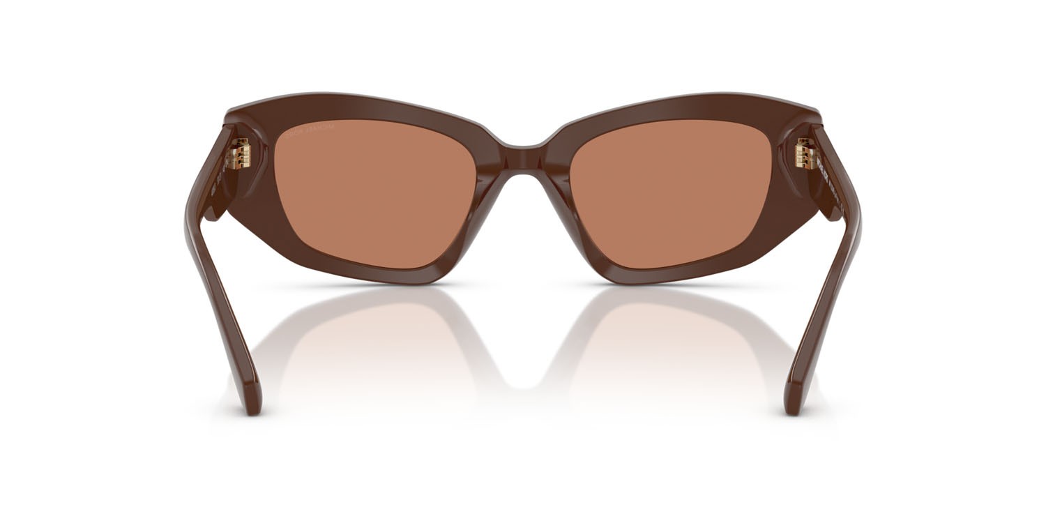 Occhiali da sole Michael Kors Le Praz MK 2234B (4008/3) colore nutmeg forma irregolare lenti noce moscata tinta unita