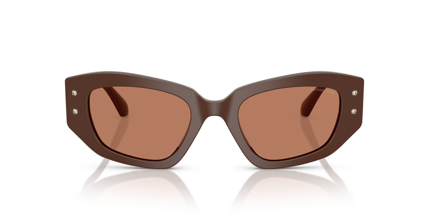 Occhiali da sole Michael Kors Le Praz MK 2234B (4008/3) colore nutmeg forma irregolare lenti noce moscata tinta unita