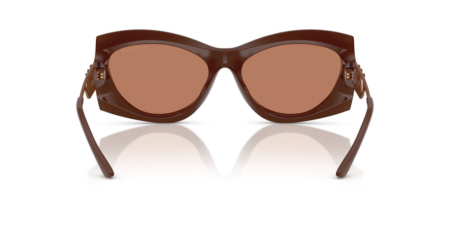 Occhiali da sole Michael Kors Navarra MK 2235U (4008/3) colore nutmeg forma irregolare lenti noce moscata tinta unita
