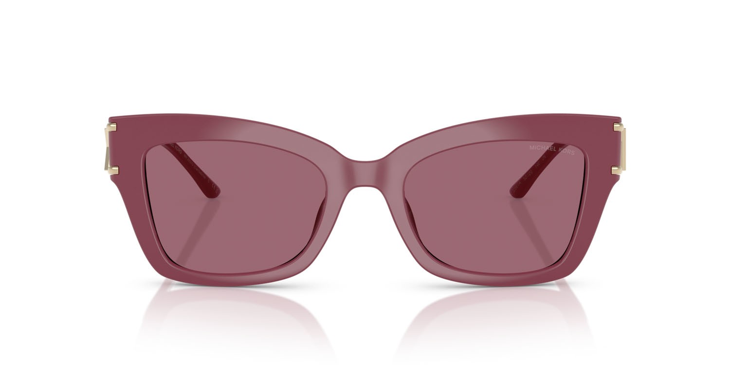 Occhiali da sole Michael Kors Cantabria MK 2237U (32561A) colore mora forma quadrato lenti mulberry tinta unita