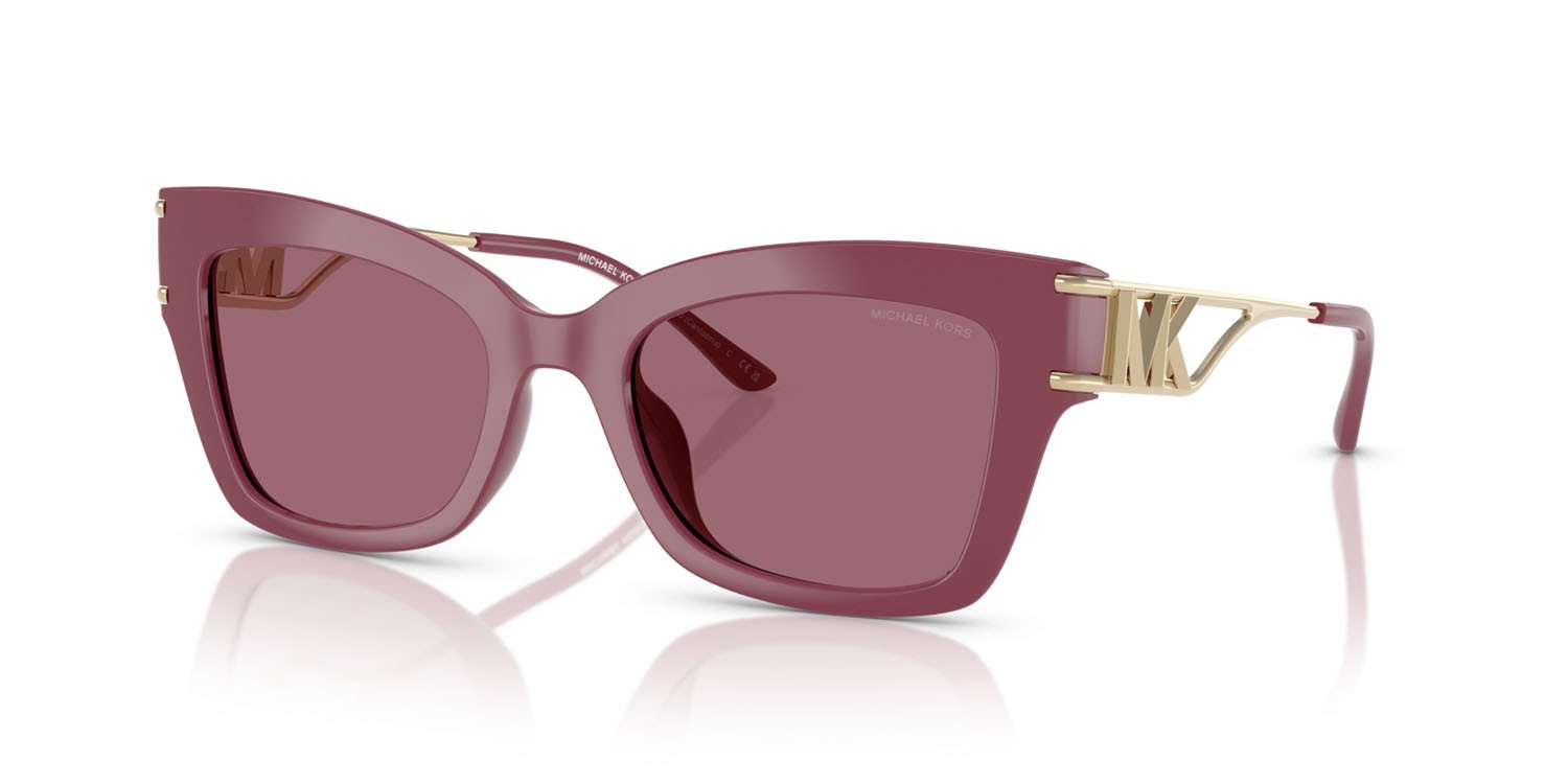 Occhiali da sole Michael Kors Cantabria MK 2237U (32561A) colore mora forma quadrato lenti mulberry tinta unita