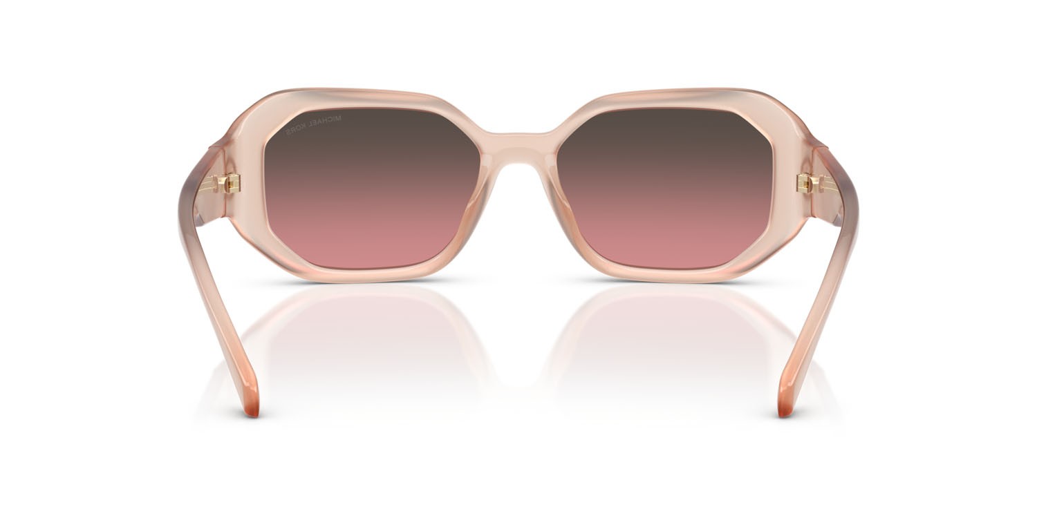 Sonnenbrillen Michael Kors Siesta Key MK 2240U (344911) farbe sabbia chiaro form unregelmäßig gläser marrone sfumato rosa