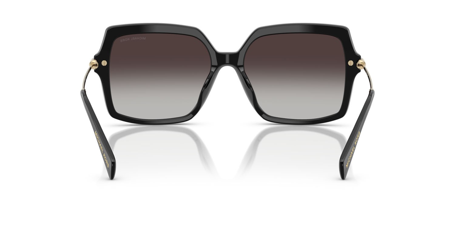 Occhiali da sole Michael Kors Quogue MK 2247U (30058G) colore nero forma quadrato lenti grigio scuro sfumato