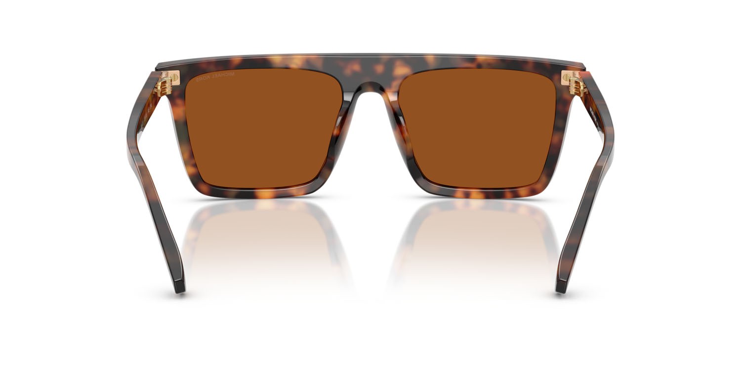 Occhiali da sole Michael Kors Edgewater MK 2249U (390473) colore tartarugato vintage forma quadrato lenti marrone tinta unita