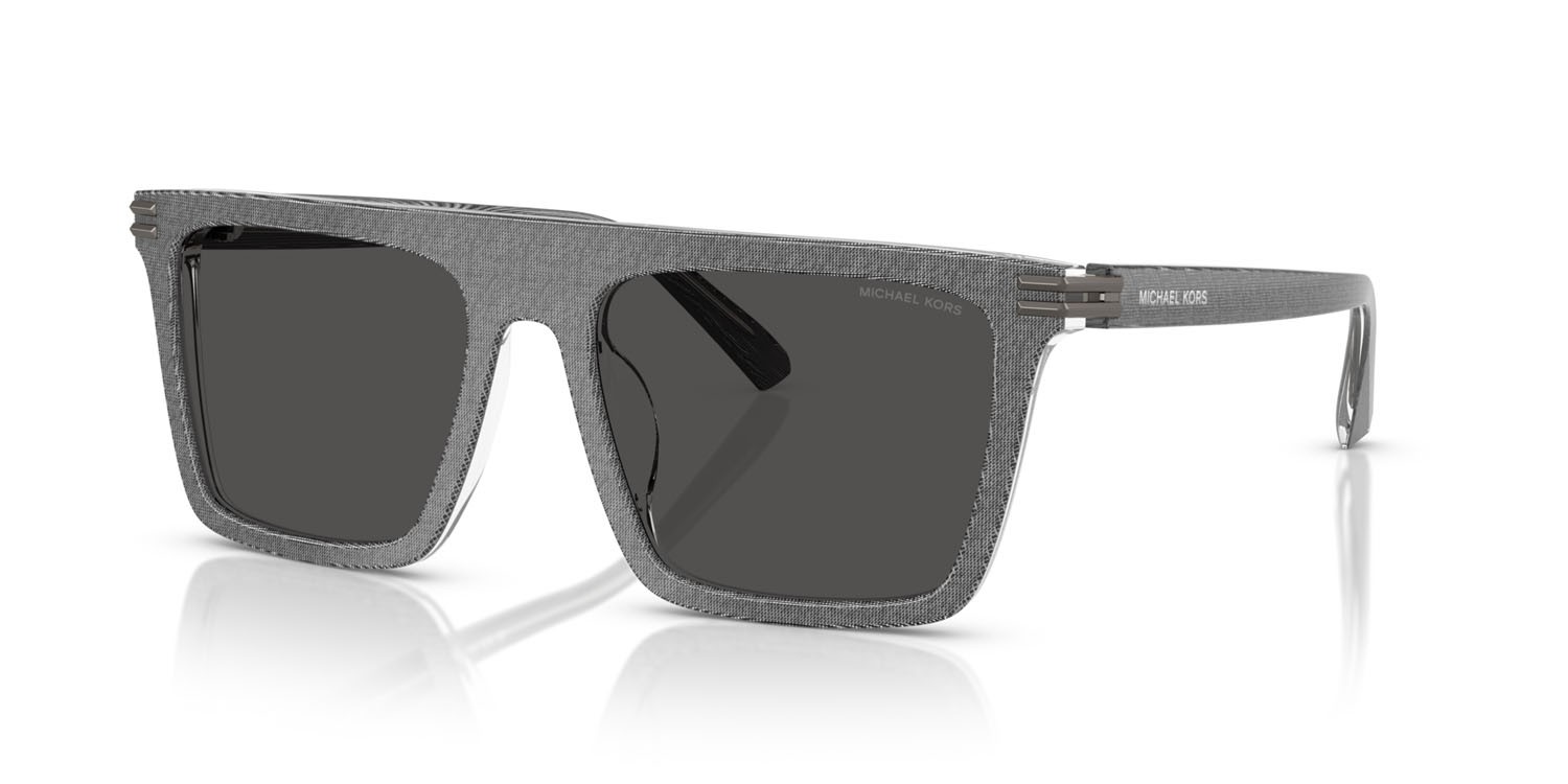 Occhiali da sole Michael Kors Edgewater MK 2249U (400987) colore denim grigio forma quadrato lenti grigio scuro tinta unita