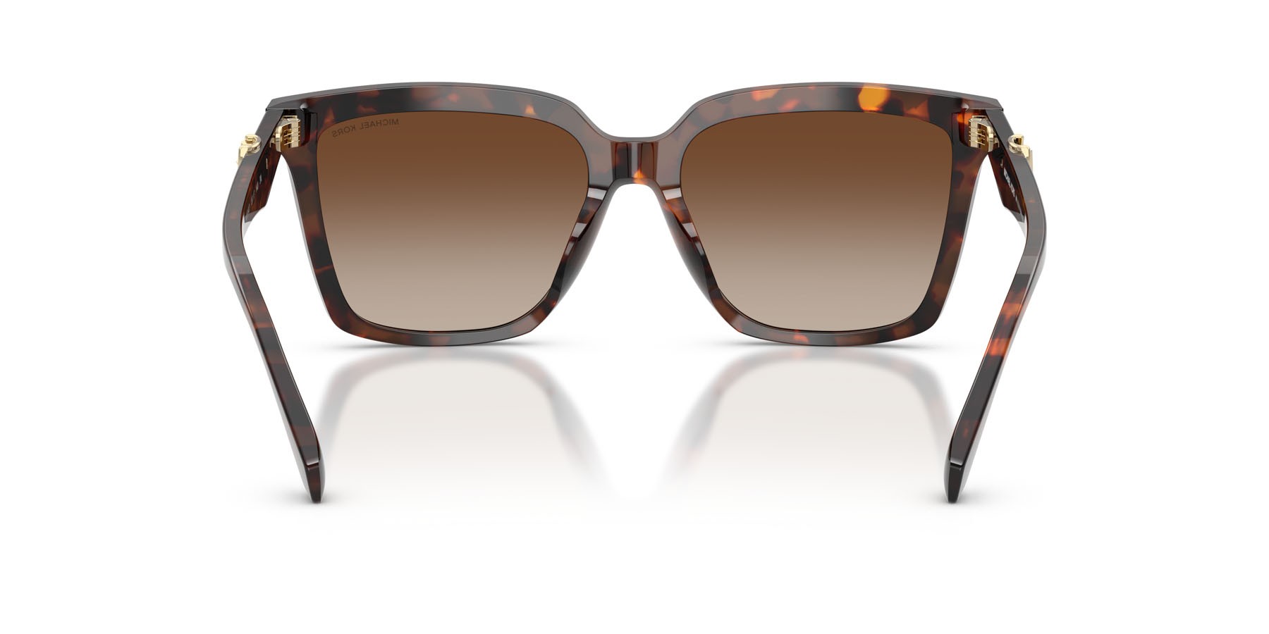 Occhiali da sole Michael Kors Menaggio MK 2256U (4031AO) colore luggage tortoise forma quadrato lenti marrone sfumato rosso a specchio