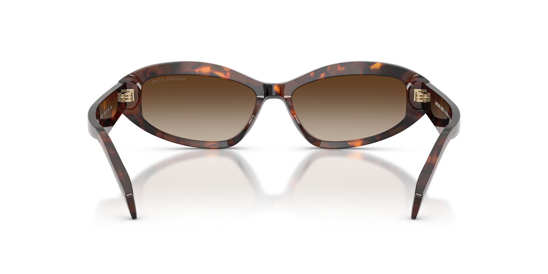 Occhiali da sole Michael Kors Wilmington MK 2260D (403113) colore luggage tortoise forma ovale lenti grigio fumo sfumato
