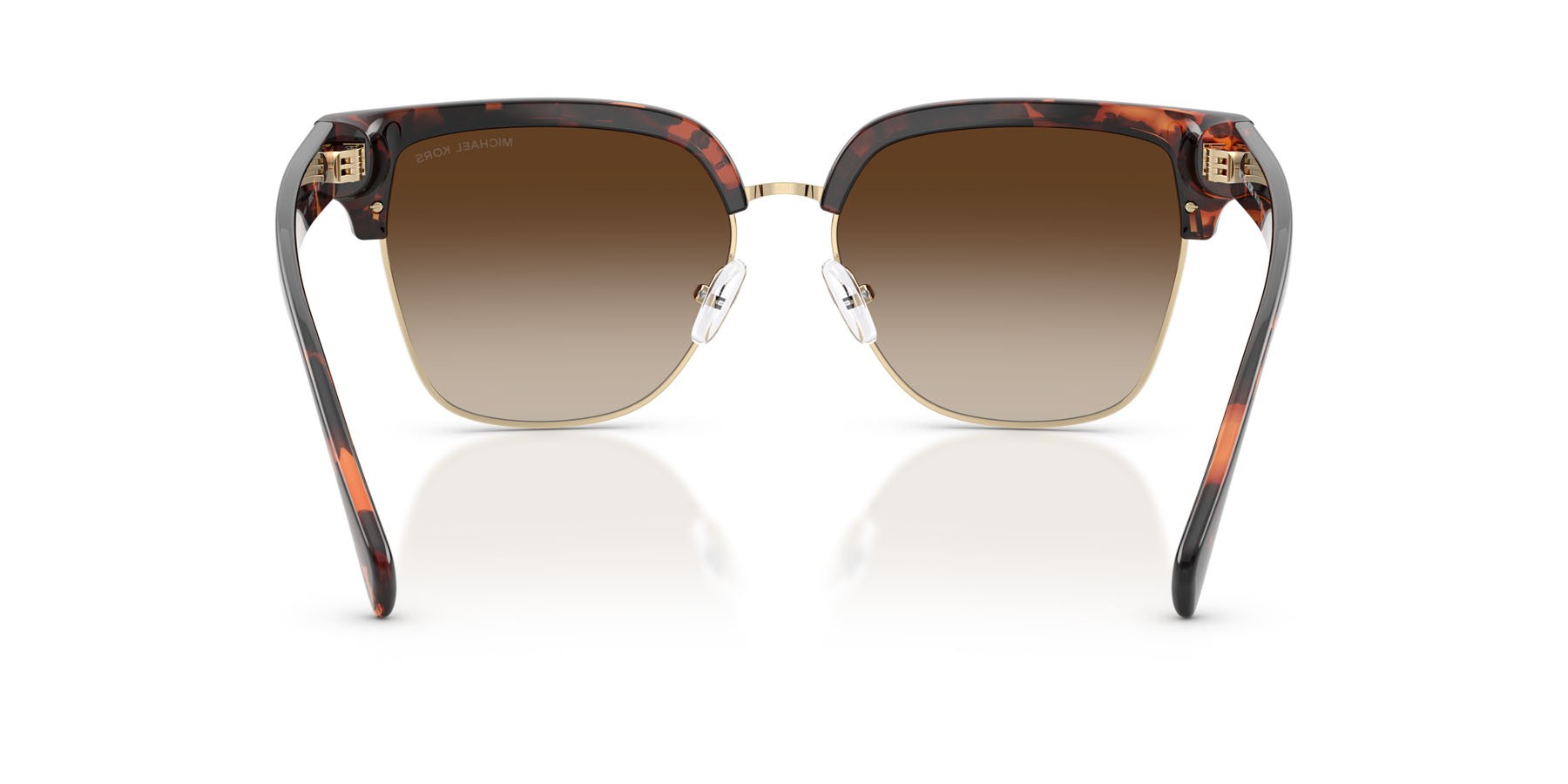 Occhiali da sole Michael Kors St. Eustatius MK 2262 (300613) colore tartarugato scuro forma quadrato lenti grigio fumo sfumato