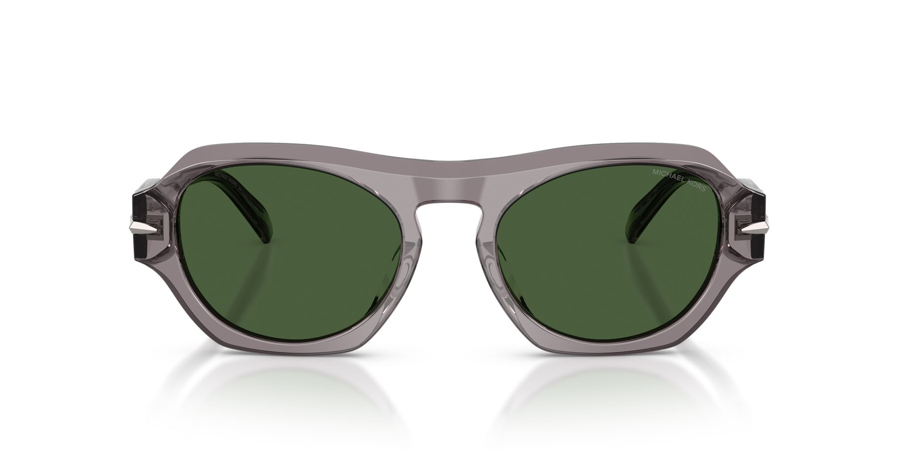 Occhiali da sole Michael Kors Toronto MK 2266U (340071) colore grigio trasparente forma irregolare lenti verde