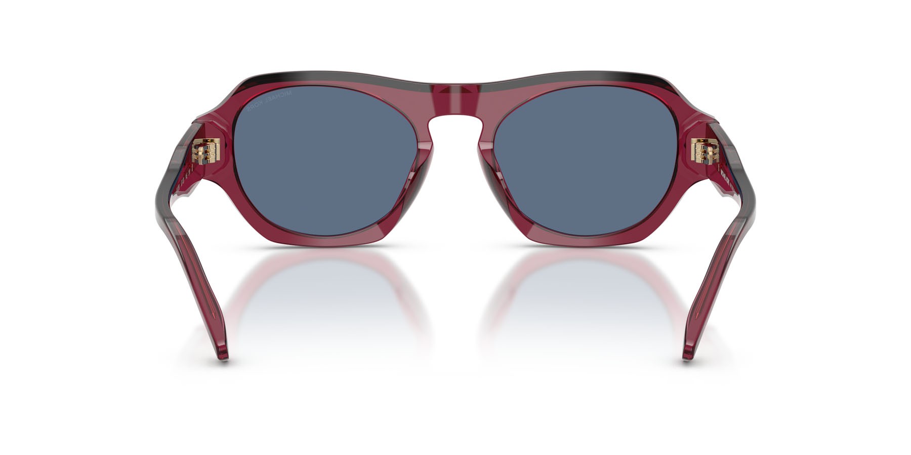 Occhiali da sole Michael Kors Toronto MK 2266U (404280) colore vinaccia trasparente forma irregolare lenti blu