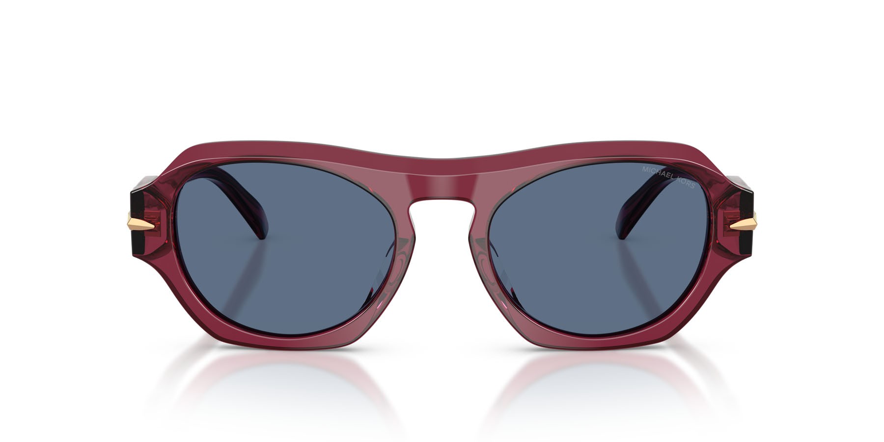 Occhiali da sole Michael Kors Toronto MK 2266U (404280) colore vinaccia trasparente forma irregolare lenti blu