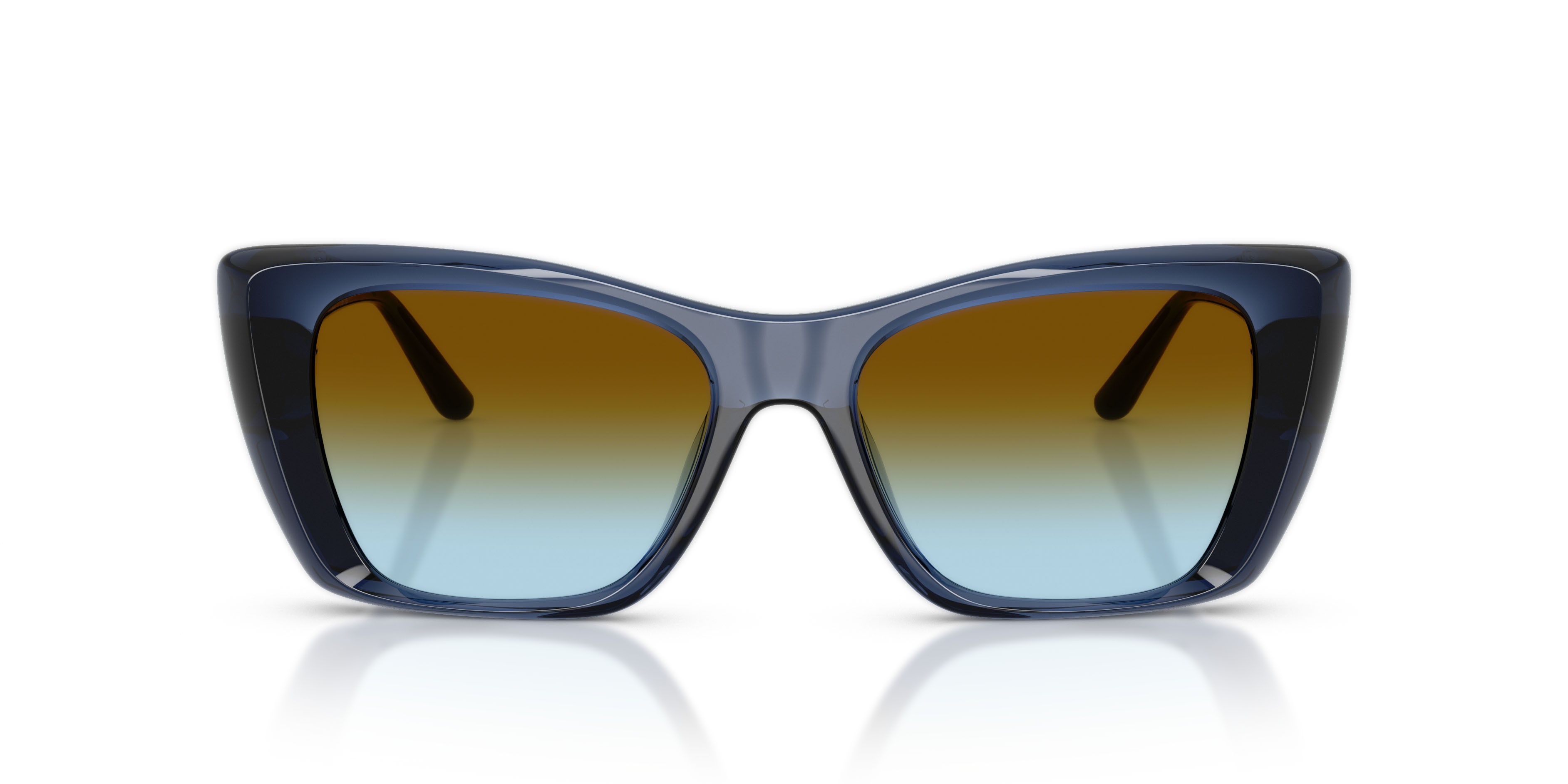 Occhiali da sole Michael Kors Tokyo MK 2270U (30025D) colore blu navy forma quadrato lenti marrone sfumato blu