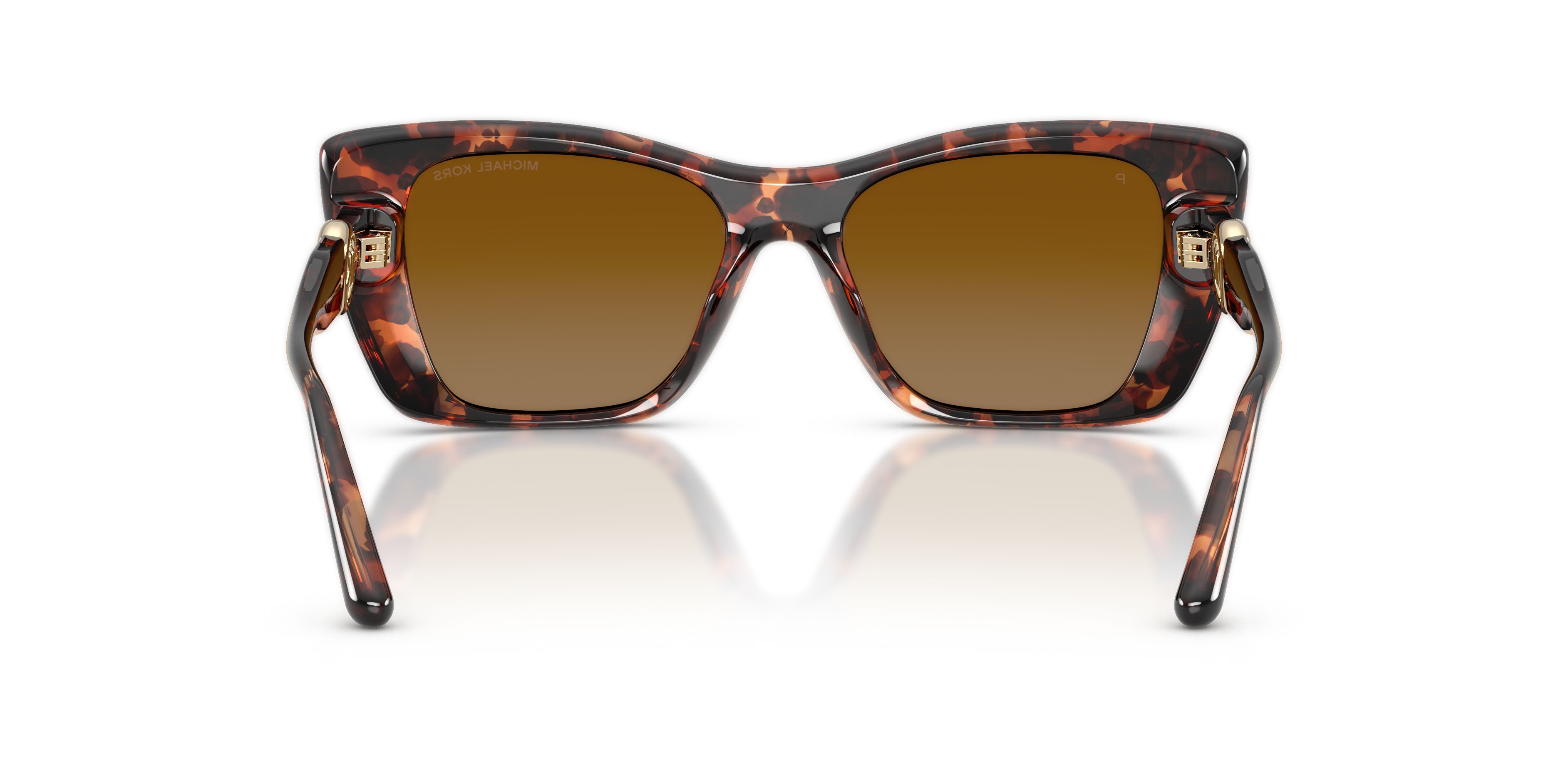 Occhiali da sole Michael Kors Tokyo MK 2270U (40319P) colore luggage tortoise forma quadrato lenti polarizzata marrone sfumato