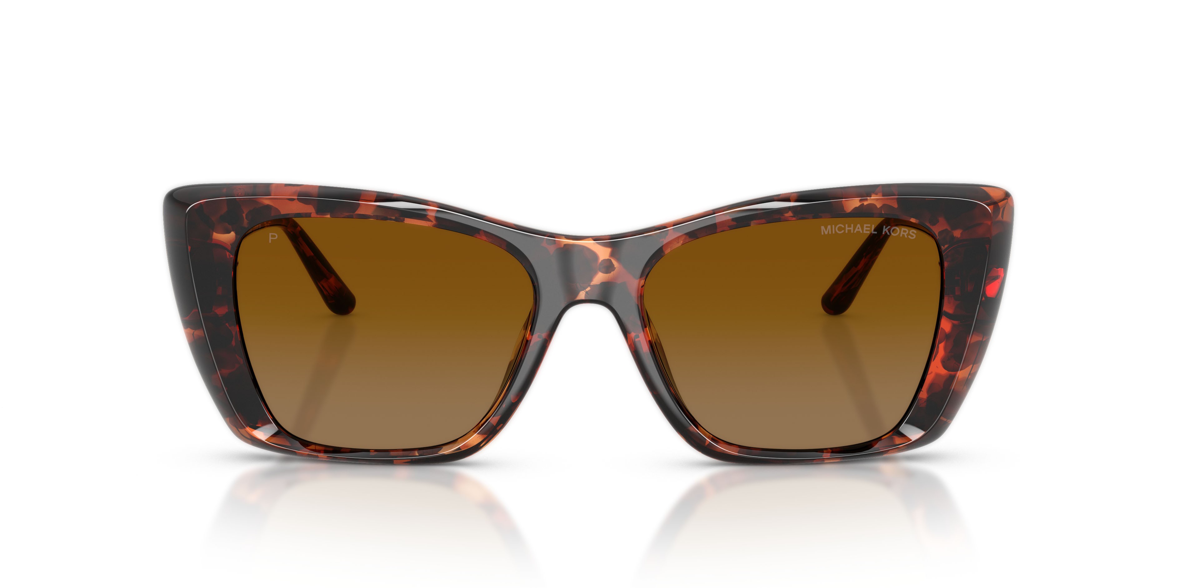 Occhiali da sole Michael Kors Tokyo MK 2270U (40319P) colore luggage tortoise forma quadrato lenti polarizzata marrone sfumato