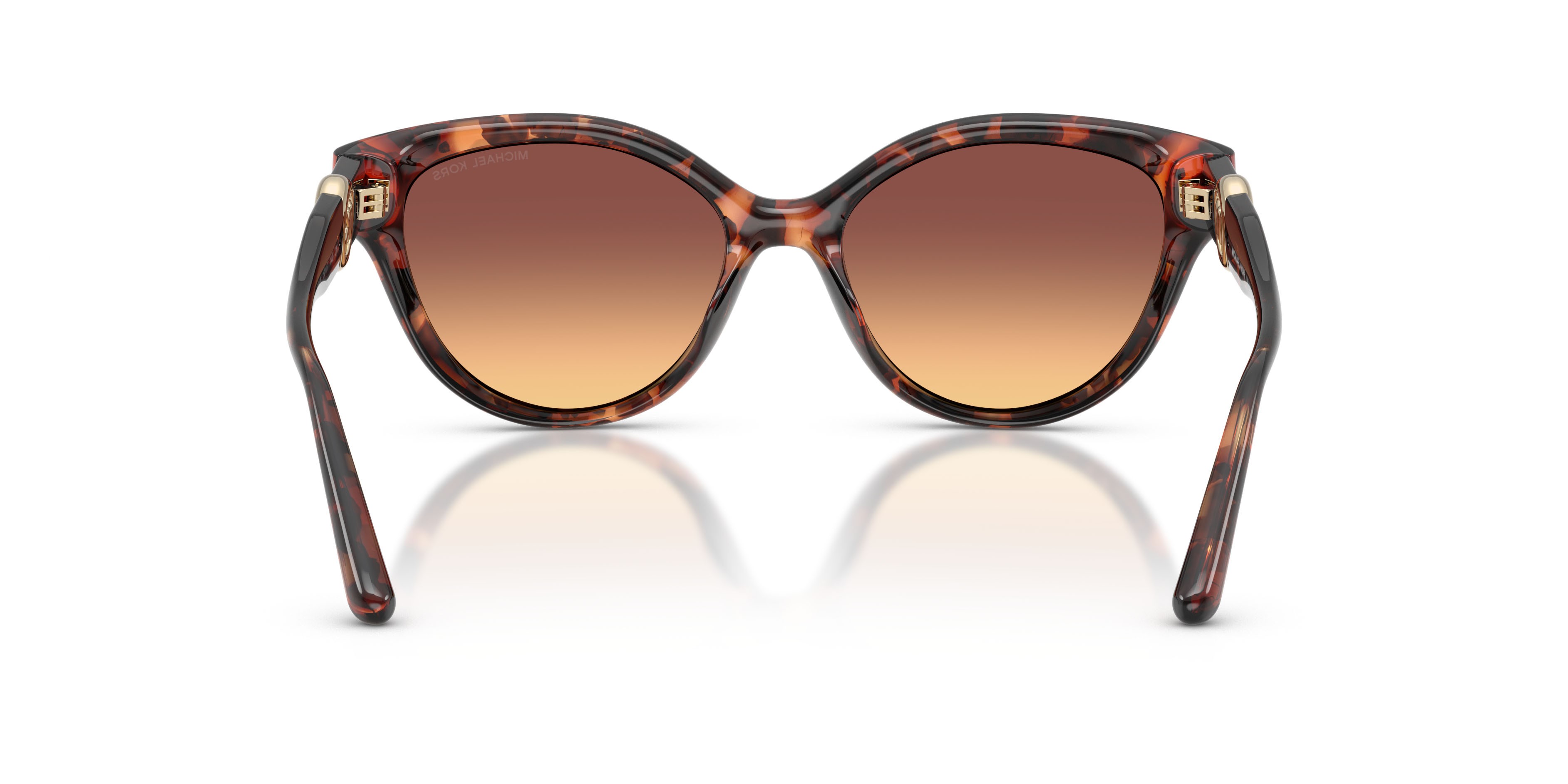 Occhiali da sole Michael Kors Nagoya MK 2271U (403178) colore luggage tortoise forma cat eye lenti marrone sfumato