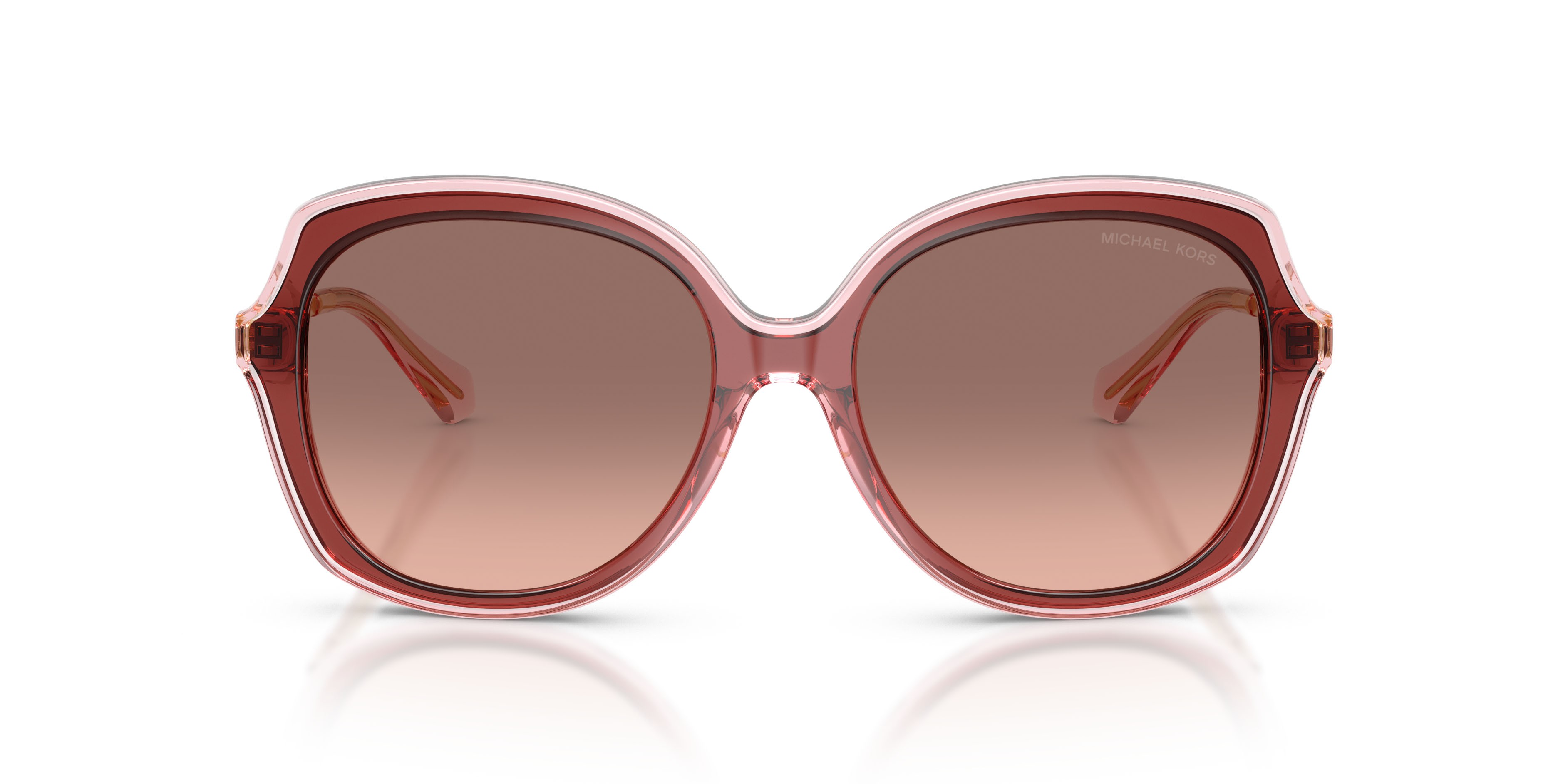 Occhiali da sole Michael Kors Canary Islands MK 2273U (391313) colore palissandro forma quadrato lenti marrone rosa