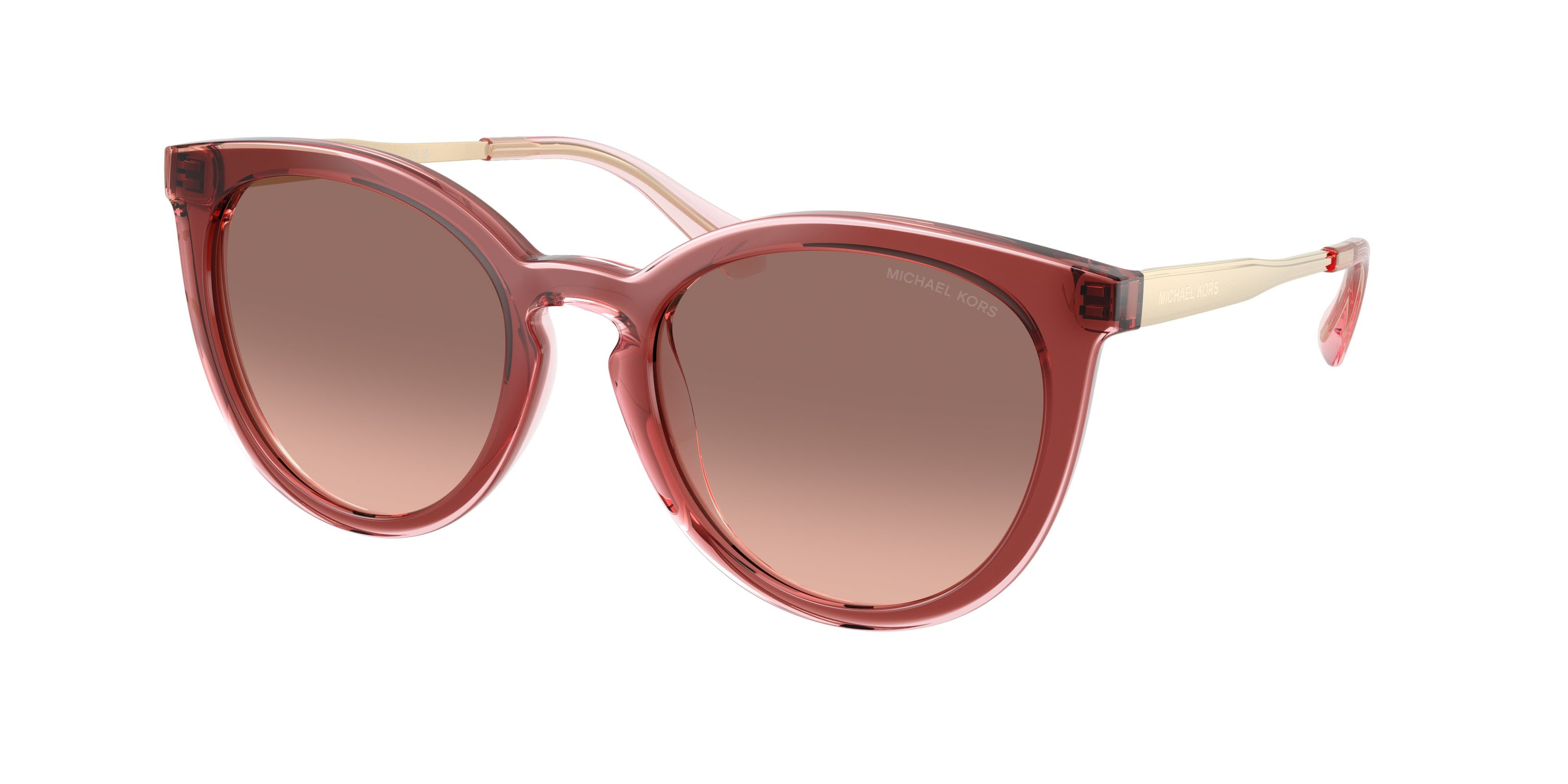 Occhiali da sole Michael Kors Tarifa MK 2274U (391313) colore palissandro forma rotondo lenti marrone rosa