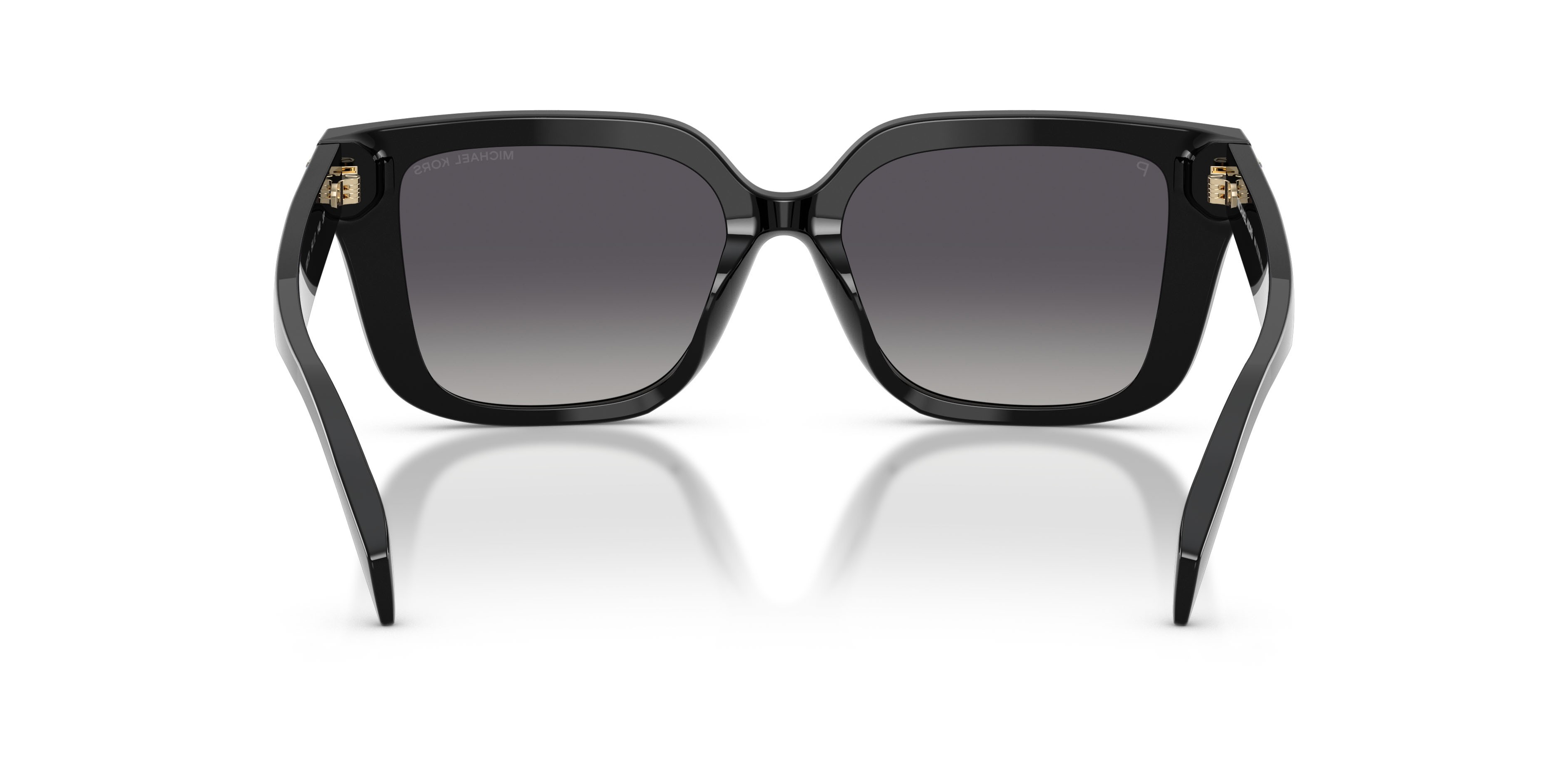 Occhiali da sole Michael Kors Santo Domingo MK 2275BU (3005T3) colore nero forma quadrato lenti polarized grigia