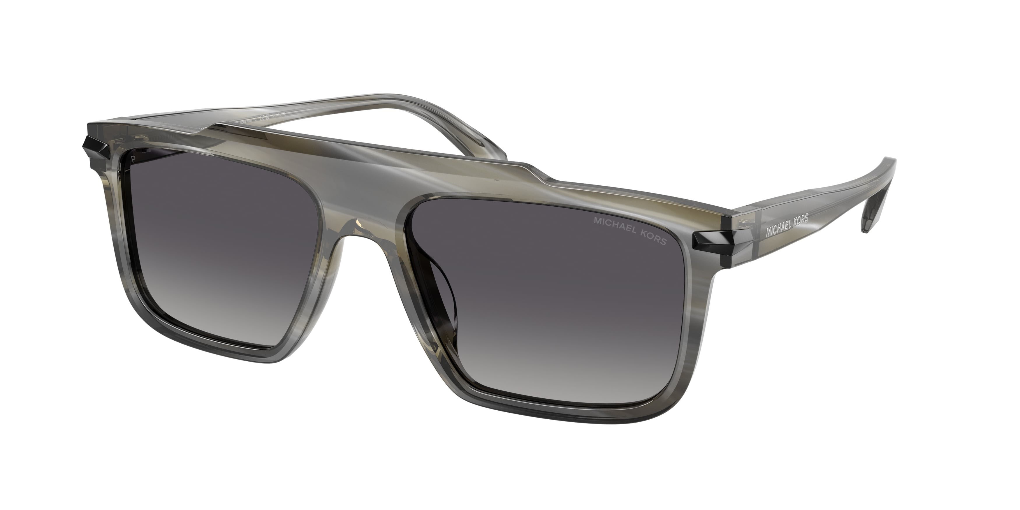 Occhiali da sole Michael Kors Boston MK 2278U (4047T3) colore corno forma quadrato lenti polar grigio