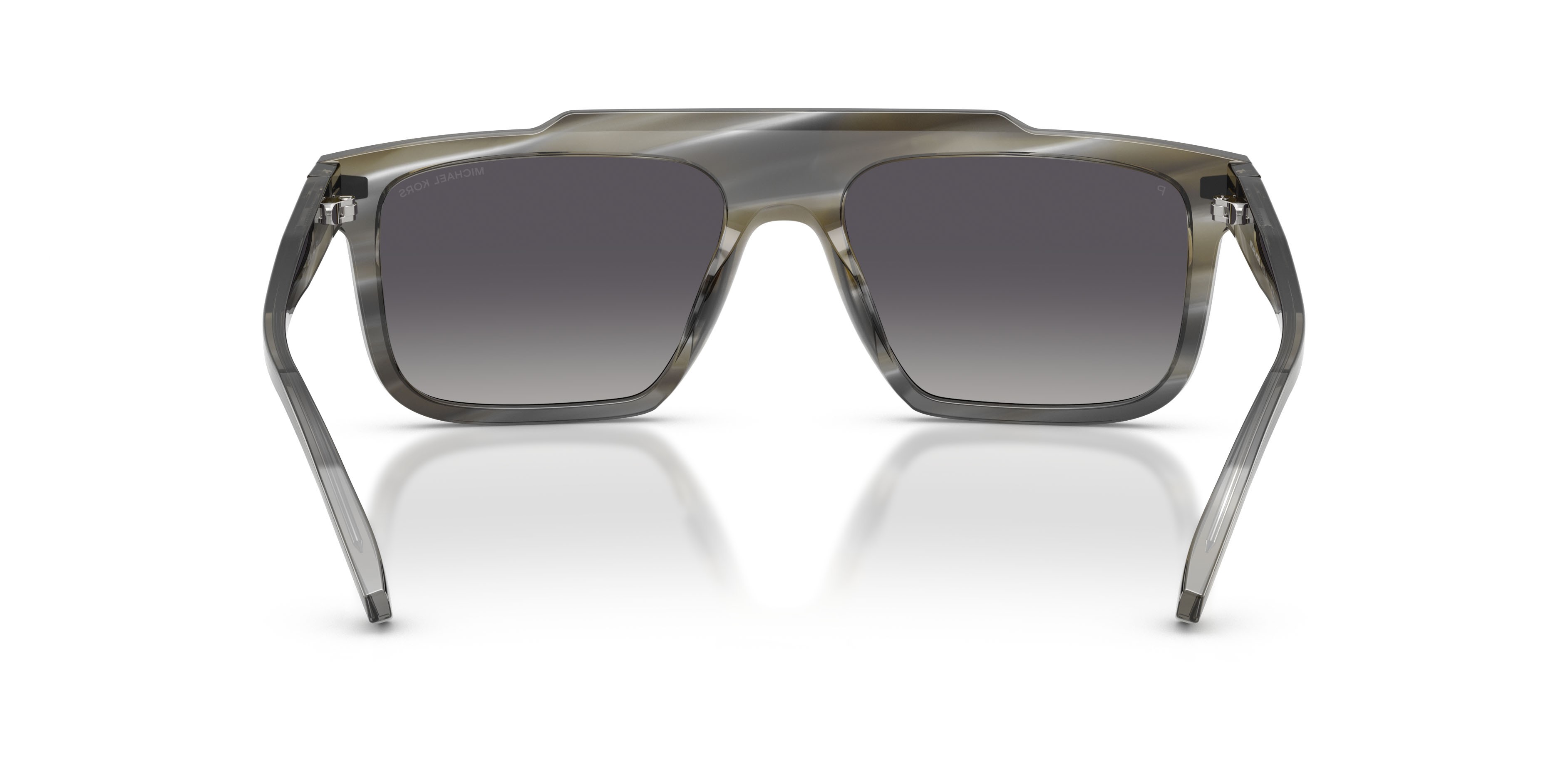 Occhiali da sole Michael Kors Boston MK 2278U (4047T3) colore corno forma quadrato lenti polar grigio