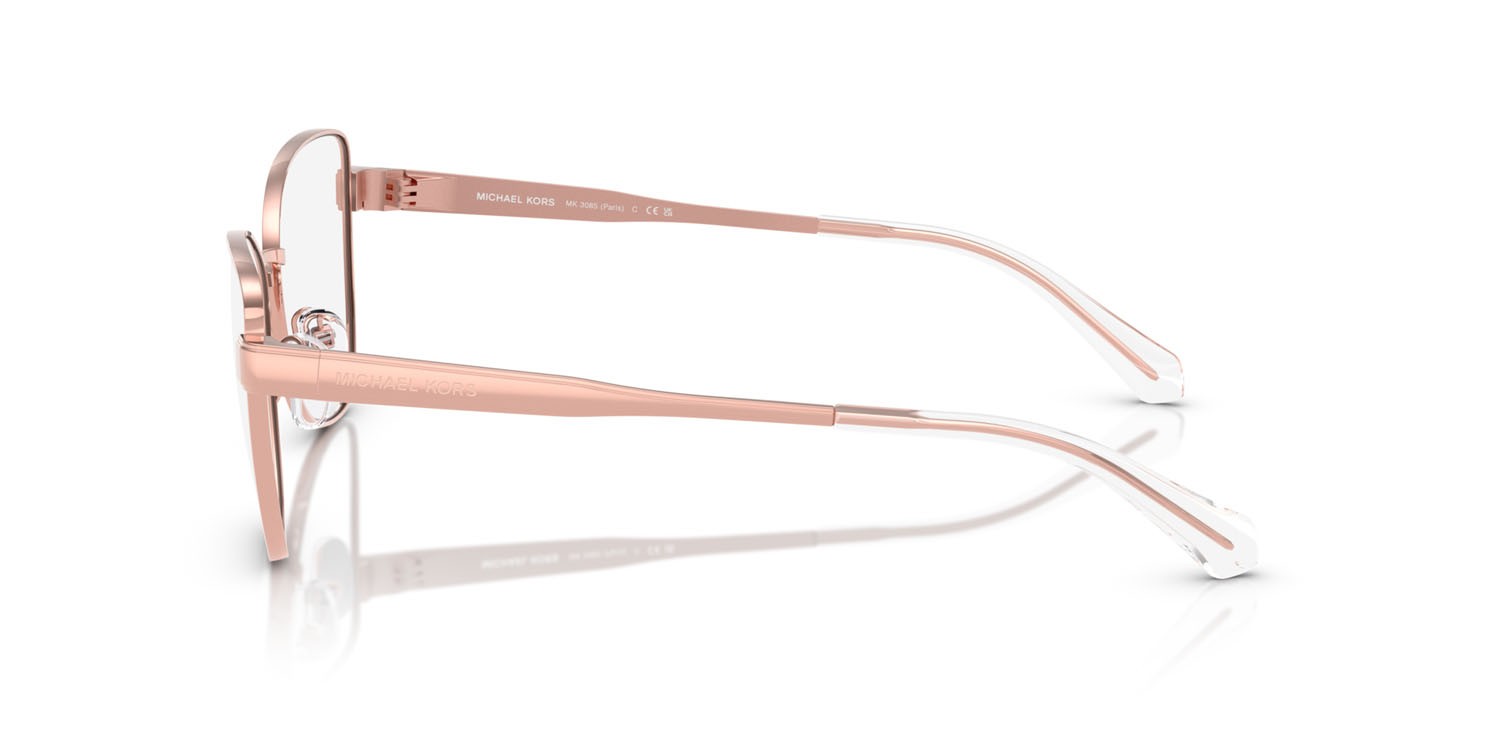 Occhiali da vista Michael Kors Paris MK 3085 (1108) colore oro rose forma cat eye lenti lente demo