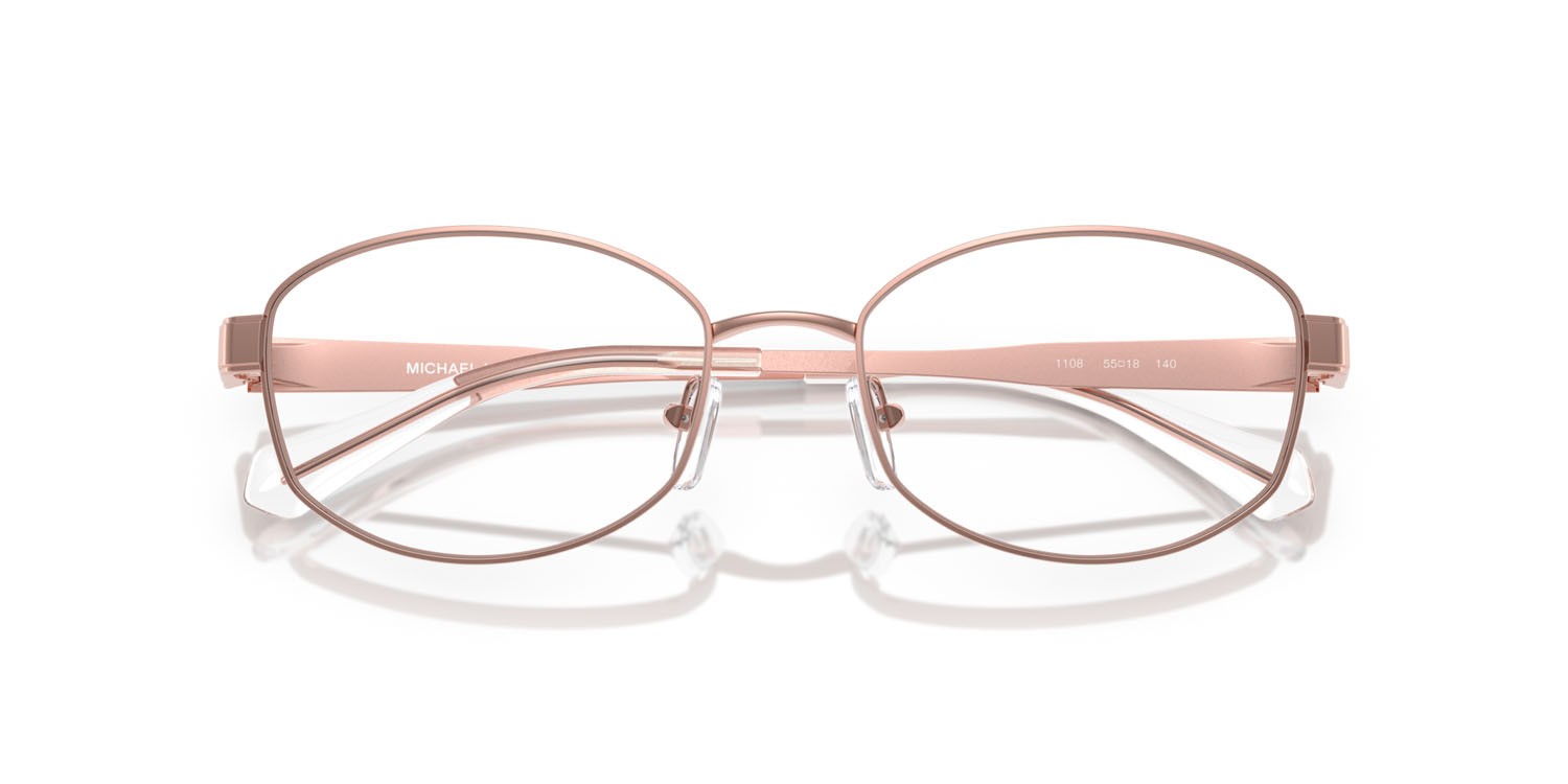 Occhiali da vista Michael Kors Lyon MK 3086 (1108) colore oro rose forma ovale lenti lente demo