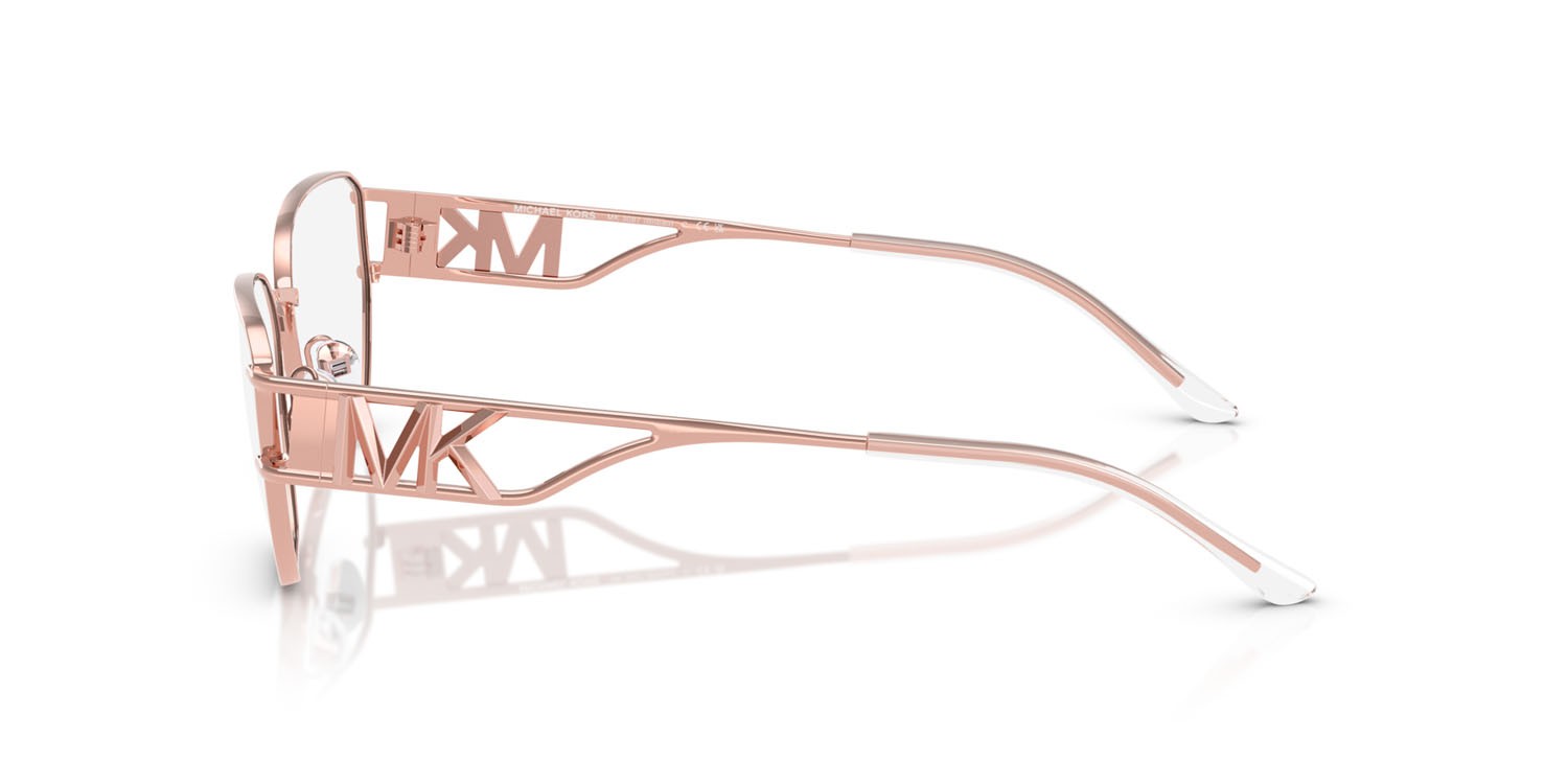 Occhiali da vista Michael Kors Bilbao MK 3087 (1108) colore oro rose forma irregolare lenti lente demo