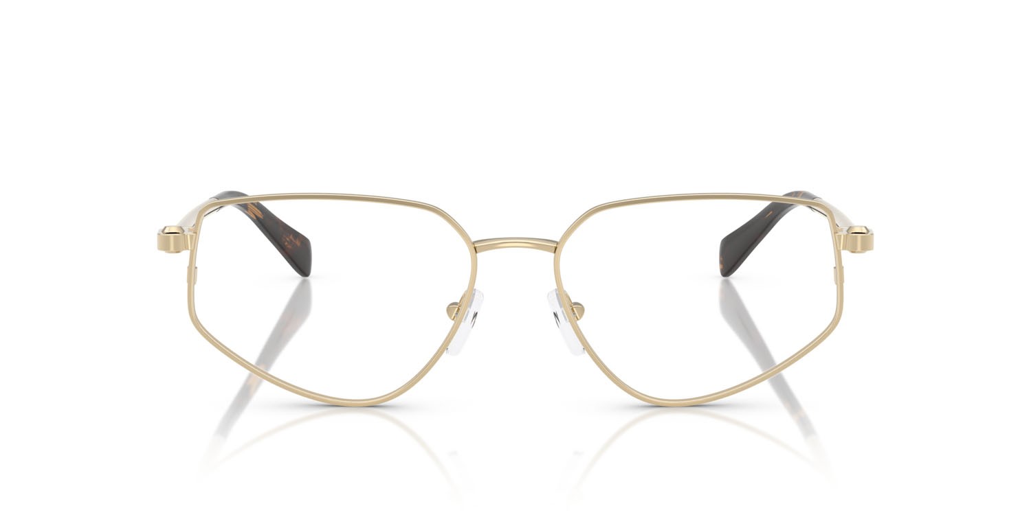 Occhiali da vista Michael Kors Mendoza MK 3088 (1014) colore oro chiaro lucido forma irregolare lenti lente demo