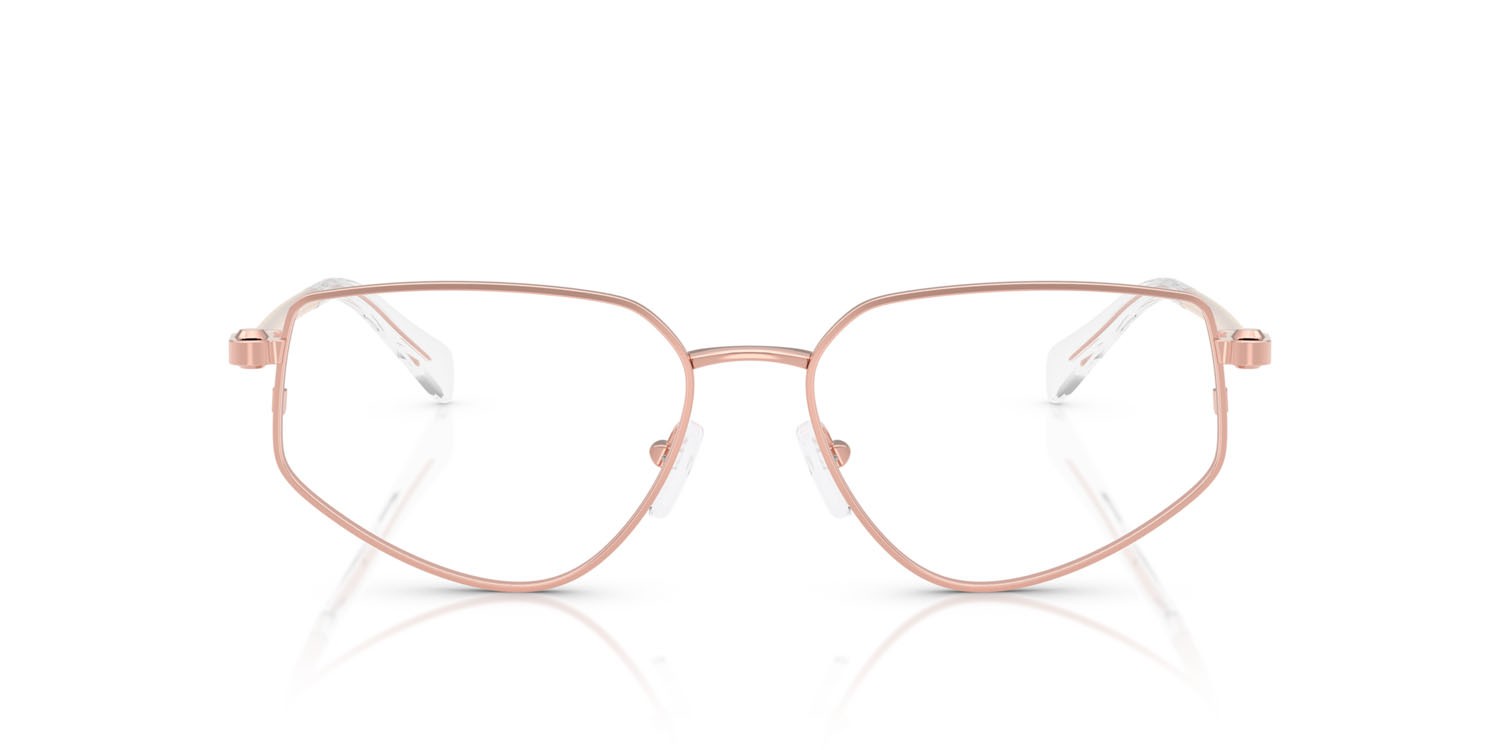 Occhiali da vista Michael Kors Mendoza MK 3088 (1108) colore oro rosa lucido forma irregolare lenti lente demo
