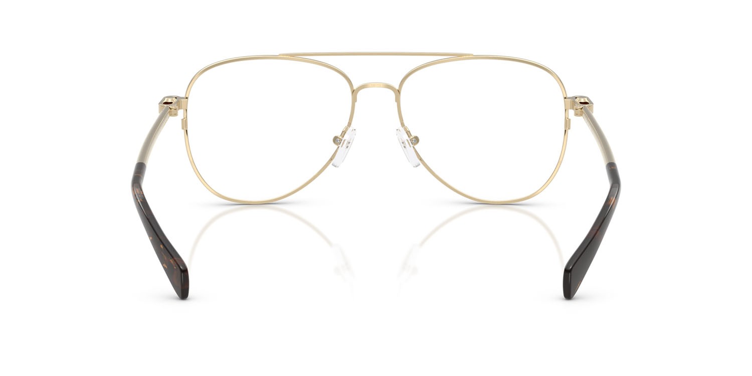 Occhiali da vista Michael Kors São Paulo MK 3089 (1014) colore oro chiaro lucido forma aviator lenti lente demo